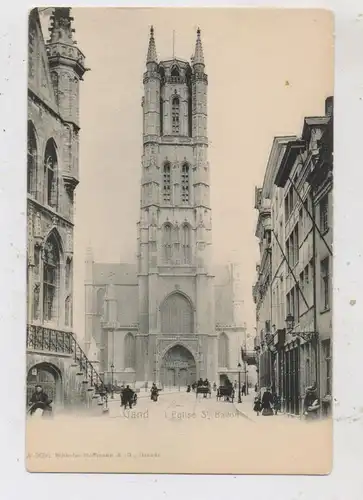 B 9000 GENT,  Sint Bavokerk, Verlag Hoffmann - Dresden, animiert, ca. 1905