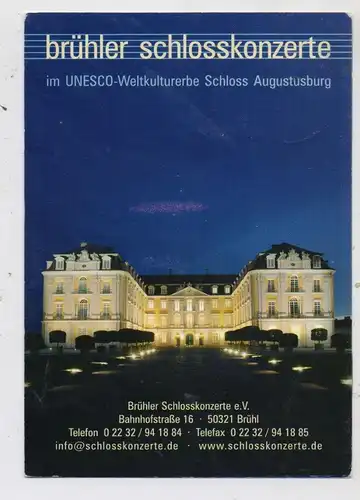 5040 BRÜHL, Schloß Augustusburg, Schloßkonzerte
