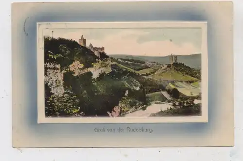 0-4803 BAD KÖSEN, Rudelsburg und Umgebung im Präge - Rahmen, 1909