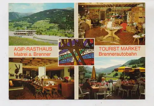 A 6143 MATREI am Brenner, AGIP - Rasthaus, Klappkarte