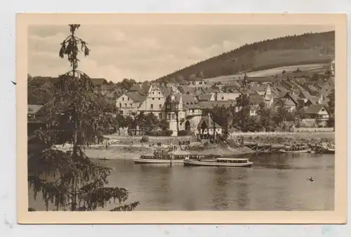 0-6555 SAALBURG Saale, Saalefähre 1953