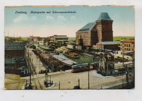 4100 DUISBURG, Hafen und Schwanentorbrücke