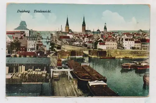 BINNENSCHIFFE - RHEIN, Frachtschiffe im Duisburger Hafen