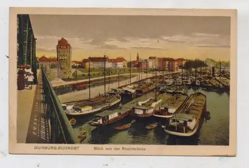 BINNENSCHIFFE - RHEIN, Frachtschiffe im Duisburg - Ruhrorter Hafen