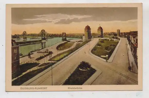 4100 DUISBURG - RUHRORT, Rheinbrücke
