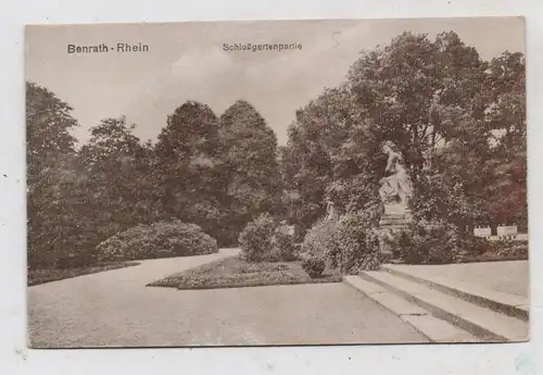 4000 DÜSSELDORF - BENRATH, Schlossgartenpartie, Verlag Blech