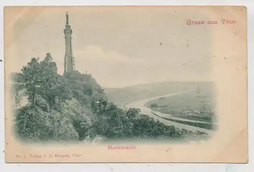 5500 TRIER, Mariensäule, 1901, Verlag Kiesgen