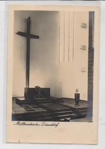 4000 DÜSSELDORF - DÜSSELTAL, Matthaeikirche, Innenansicht, 1938
