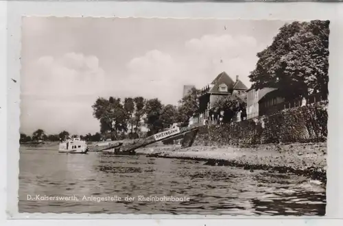 4000 DÜSSELDORF - KAISERSWERTH, Anlegestelle der Rheinbahnboote, 1965