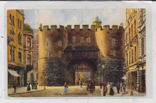 5000 KÖLN, Eigelsteintor, Künstler-Karte Charles Flower "Eigelsteinertor", TUCK - Oilette