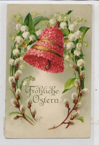 OSTERN - Fröhliche Ostern, Blumen, Glocke, 1927