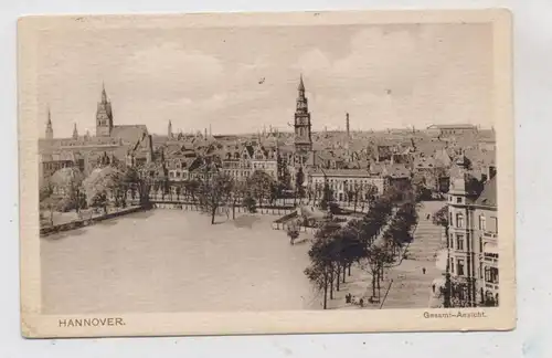 3000 HANNOVER, Blick über die Stadt, 1908, Verlag WELT-SPORT