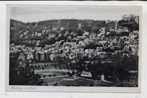 3550 MARBURG, Gesamtansicht mit Fussballstadion