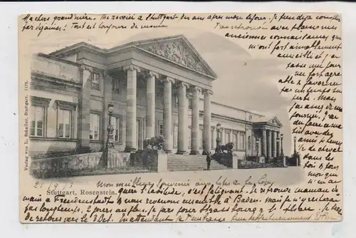 7000 STUTTGART - CANNSTADT, Rosenstein, 1903, Verlag Schaller
