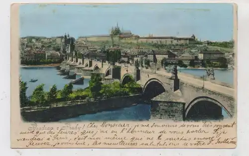 CZ 110 00 PRAHA  / PRAG, Karluv most a Mala Strana, 1899