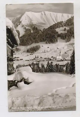 A 6991 RIEZLERN, Dorfansicht mit Fellhorn, 1957