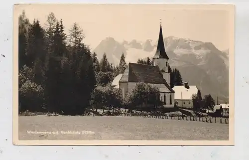 A 5453 WERFENWENG, Blick auf die Kirche, 1957