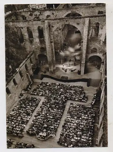 6430 BAD HERSFELD, Festspiele, Stiftsruine, Blick auf Bühne und Zuschauerraum,