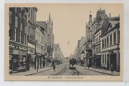 4050 MÖNCHENGLADBACH - Hindenburg - Strasse, Strassenbahn, Verlag Esser