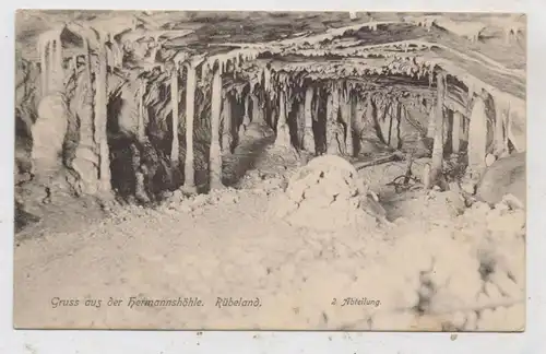 0-3703 ELBINGERODE - RÜBELAND, Hermannshöhle, 1906