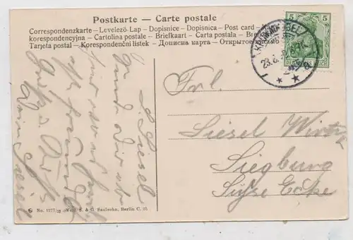 NIEDER - SCHLESIEN - KRUMMHÜBEL - BRÜCKENBERG / KARPACZ, Kleiner Teich mit Baude, 190...