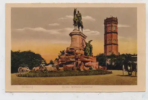 4100 DUISBURG, Kaiser - Wilhelm - Denkmal, Kanonen