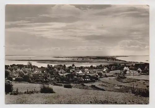 0-2346 KLOSTER / Hiddensee, Blick von Kloster über die Insel
