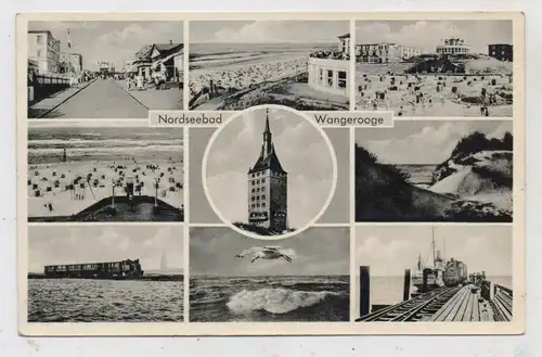 2946 WANGEROOGE, Eisenbahn, Strand, Strassenpartie, Fähranlager...1953