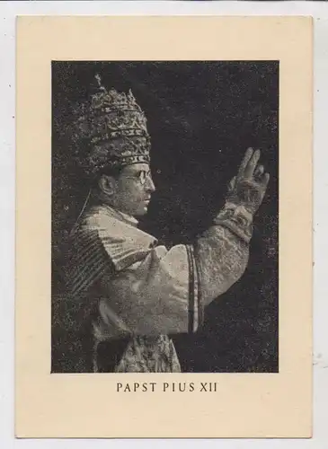 RELIGION - CHRISTENTUM - PAPST - PIUS XII