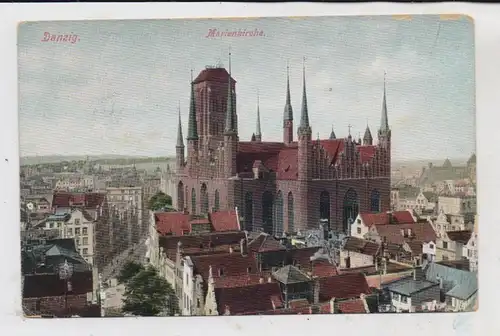 DANZIG, Marienkirche und Umgebung, Verlag Lehmann - Berlin