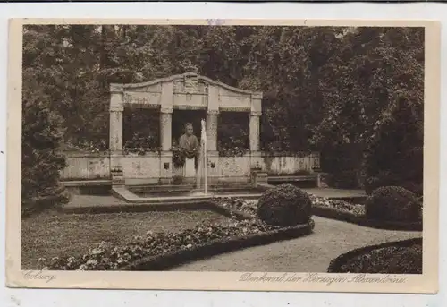 8630 COBURG, Herzogin Alexandrine Denkmal, 1917