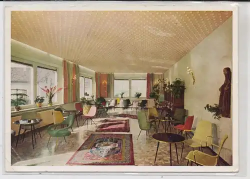 I 39012 MERAN, Pension Irma, Aufenthaltsraum, tolle Möbel, 1958, kl. Druckstelle