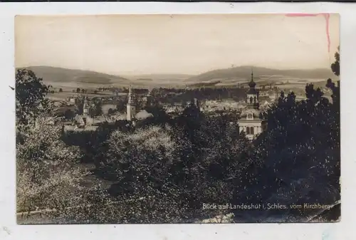 NIEDER - SCHLESIEN - LANDESHUT / KAMIENNA GORA, Blick auf die Stadt, 1931, Druckstelle