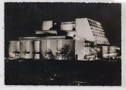 5000 KÖLN, NEUES OPERNHAUS am Offenbachplatz bei Nacht / Nord - Süd - Fahrt