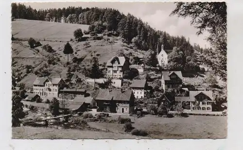 7292 BAIERSBRONN - SCHÖNMÜNZACH, Blick auf den Ort 1957