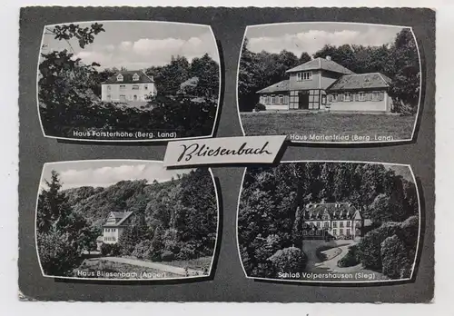 5250 ENGELSKIRCHEN - BLIESENBACH, Haus Bliesenbach, Forsterhöhe, Marienfried...