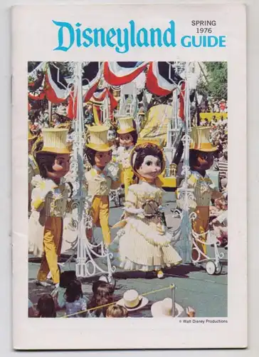 DISNEY - DISNEYLAND Guide Spring 1975, 29 pages, god condition