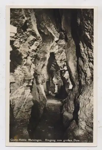 0-6100 MEININGEN, Goetz - Höhle, Eingang zum grossen Dom