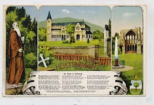 5330 KÖNIGSWINTER - HEISTERBACH, Gedicht "Der Mönch zu Heisterbach", 1924