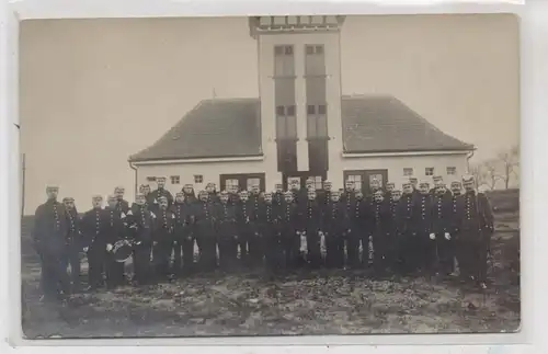 5000 KÖLN - MÜLHEIM, Feuerwache mit Besatzung, Photo - AK, Photograph Samson & Co., Mülheim