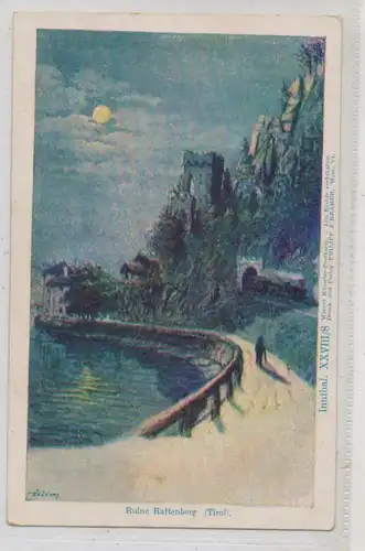 A 6240 RATTENBERG, Ruine Rattenberg, Innthal XXVIII/8, Verlag Philipp & Kramer