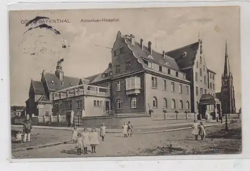 5000 KÖLN - BAYENTHAL, Antonius - Hospital, 1913, belebte Szene