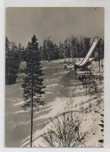 0-9650 KLINGENTHAL, Neuerbaute Große Aschberg - Schanze, 1960