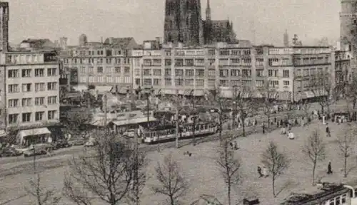 5000 KÖLN, Neumarkt, Strassenbahnen, Oldtimer, Baulücken - Kirmes