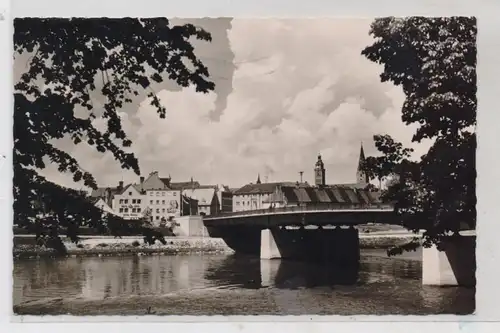 8070 INGOLSTADT, Neue Donaubrücke, Altstadt, 1956