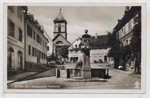 7842 KANDERN, Marktplatz, Brunnen, 1941, kl. Druckstelle