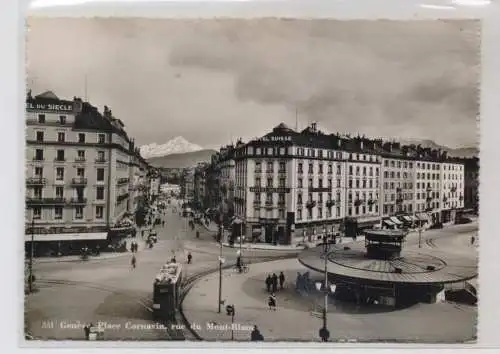 CH 1200 GENF / GENEVE GE, Place Cornavin, Rue du Mont-Blanc, Tram, 1949