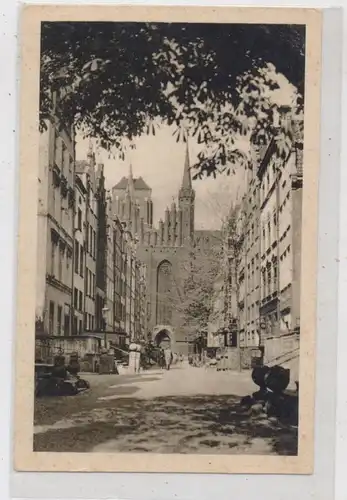 DANZIG - Frauengasse und St. Marien Kirche, Verlag Kelting - Danzig