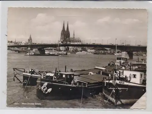 BINNENSCHIFFE - RHEIN, Frachtschiff "RUHR" und weitere Schiffe am Deutzer Anleger