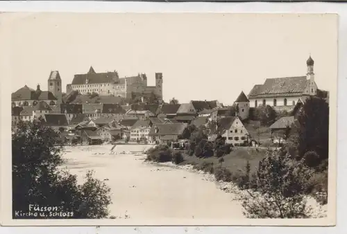 8958 FÜSSEN, Stauwehr, Kirche, Schloß, 1941
